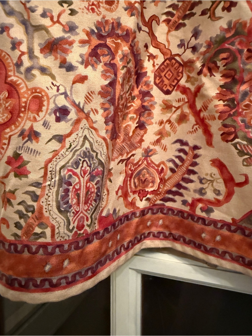 Sundance Paisley Silk Skirt - Picture 6 of 7
